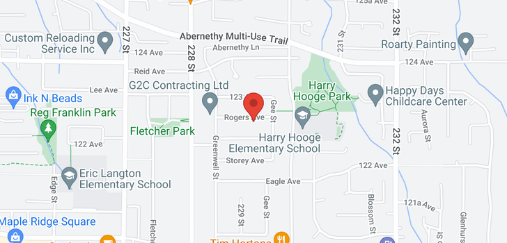 map of 22950 ROGERS AVENUE